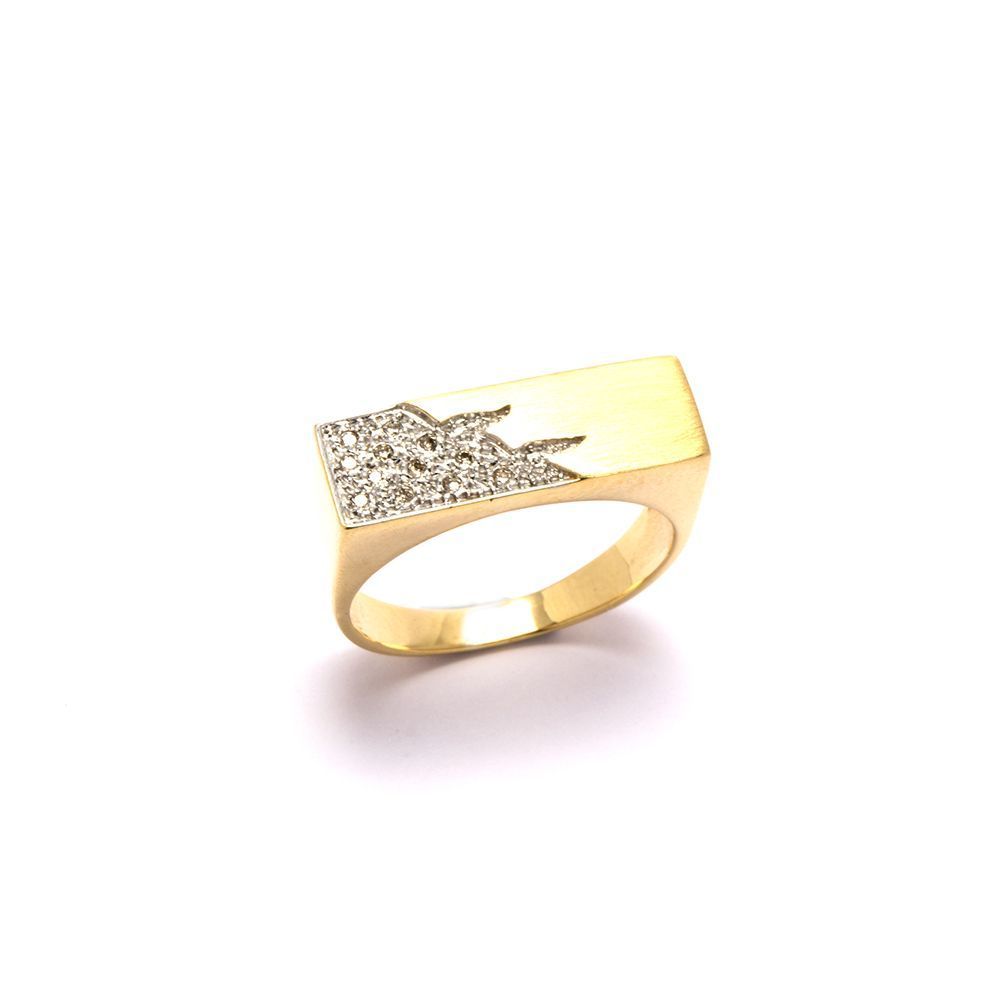 Anel Raio de Sol em Ouro 18 Kilates - 23897